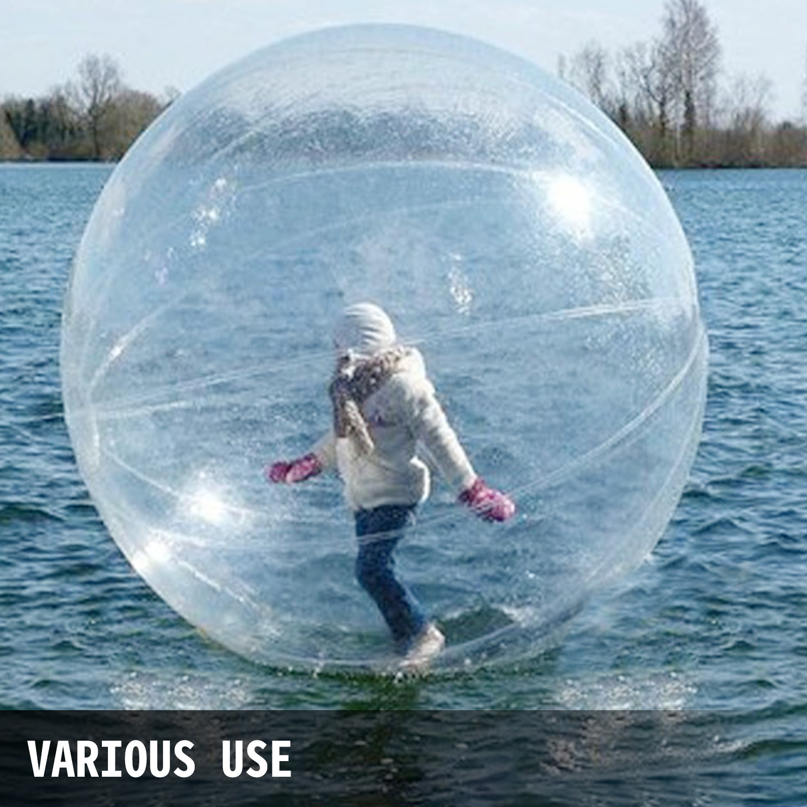 Boule de marche gonflable en rouleau à l'intérieur, ballon de