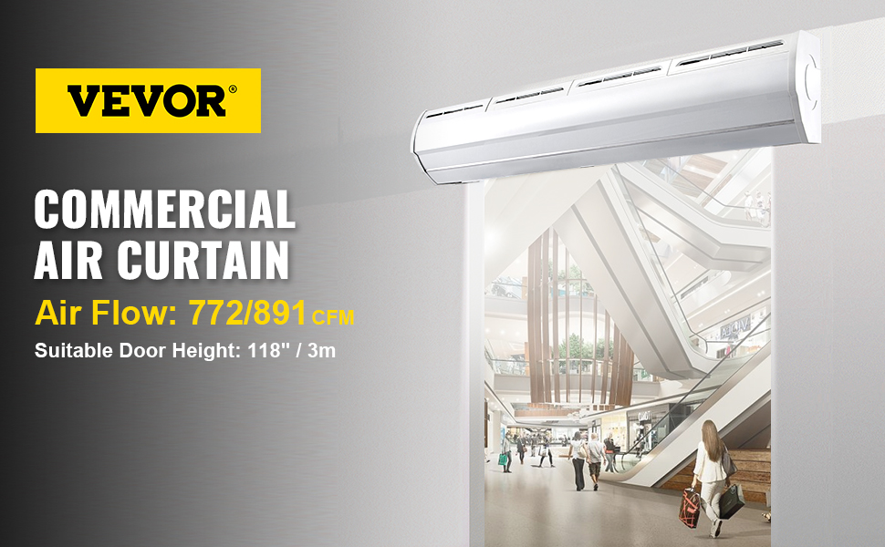 air curtain, 47 inch, 2 speeds