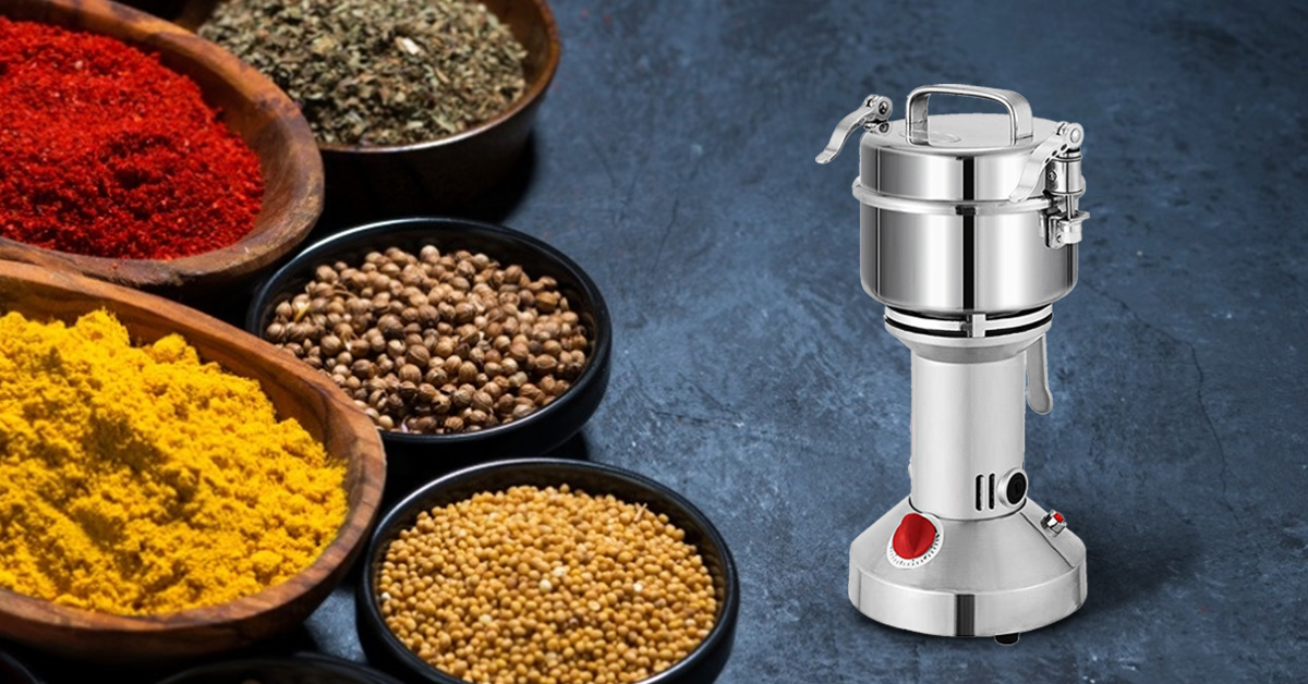 VEVOR Machine électrique de poudre de farine de moulin de céréale de  broyeur de grain de grains de café d'herbe de 1000G