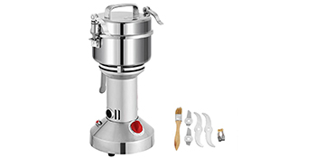 VEVOR Electric Grain Grinder 0.77 LBS Grain Grinder Mill 2000W Powder Machine Flour Mill Grinder Electric Grain Mill Grinder for Herb Pulverizer Food Grade Stainless Steel Grinding Machine For Grain