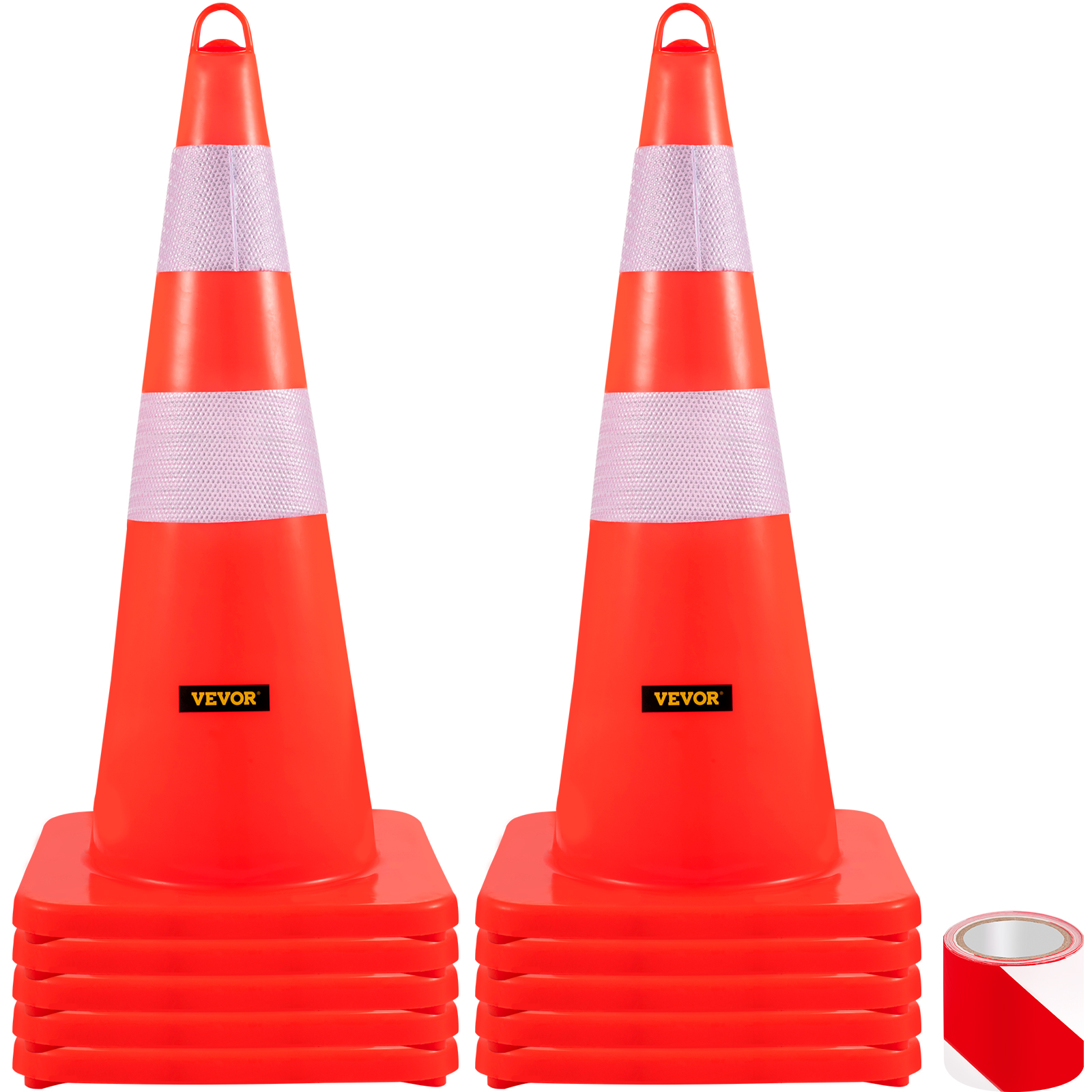 safety cones,36in height,6pcs