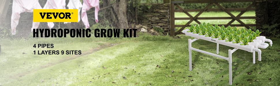 thumbnail image 2 of 36-Site Hydroponic Grow Kit - 4 Pipes, 1 Layer - Includes Water Pump - By Techtongda 2 of 4