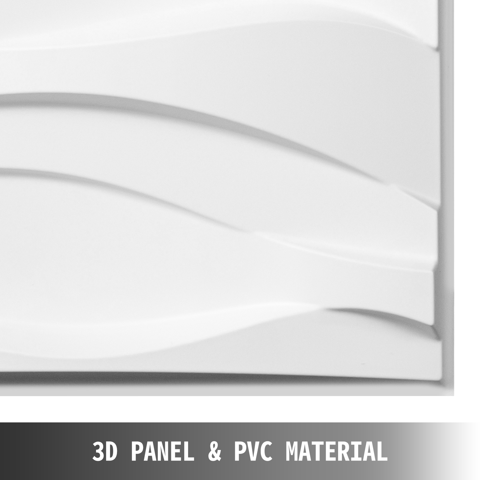 VEVOR 13 шт. 3D стеновые панели 50x50 см упаковка декоративной плитки самоклеящаяся настенная татуировка ПВХ для офиса, прихожей, кухни, гостиной и столовой (волны)