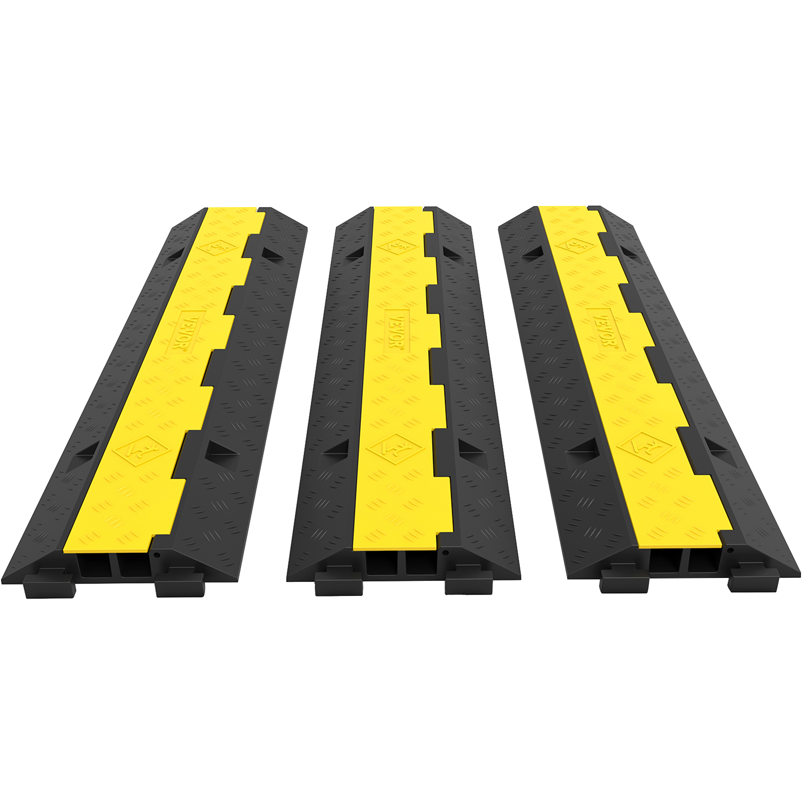 4pcs 1 Channel Rubber Electrical Wire Cable Cover Ramp Guard Cord Protector for sale online 