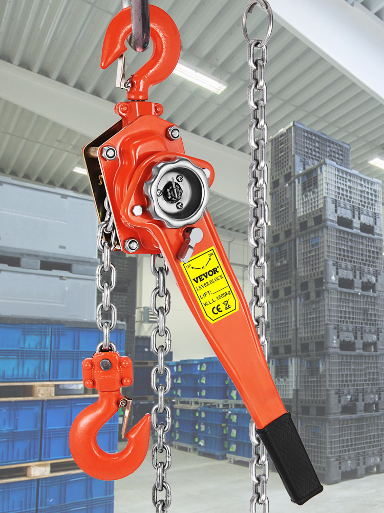 1 1500kg 3 m Chain hoist / lever hoist / crain hoist / pulley ratchet