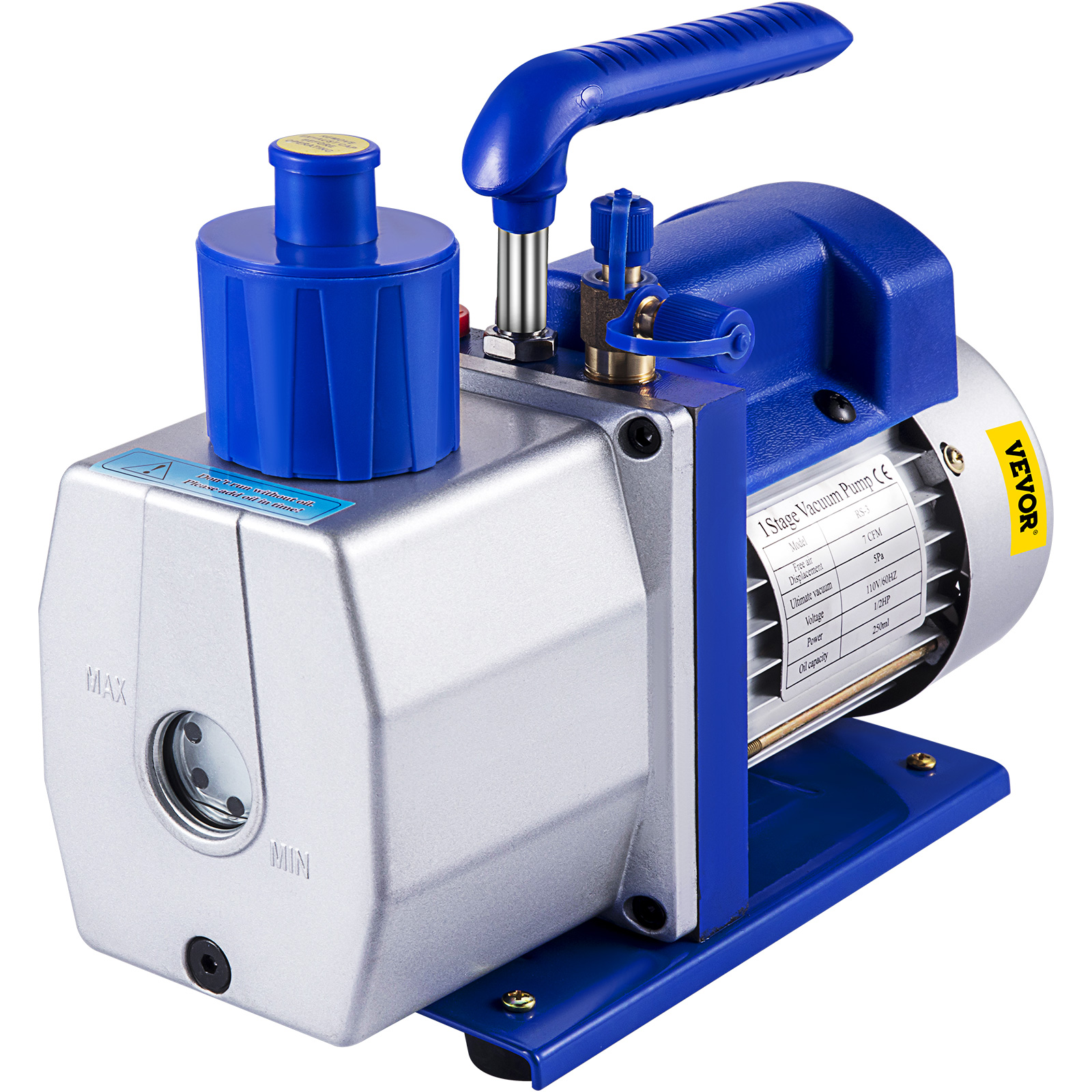 Vacuum Pump, 4.5CFM, 1/3HP