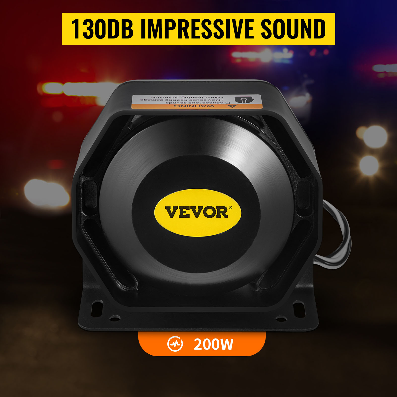 Für 12V 200W 8 Töne Laute Autowarnung Sirene Hupe Lautsprecher PA w/MIC