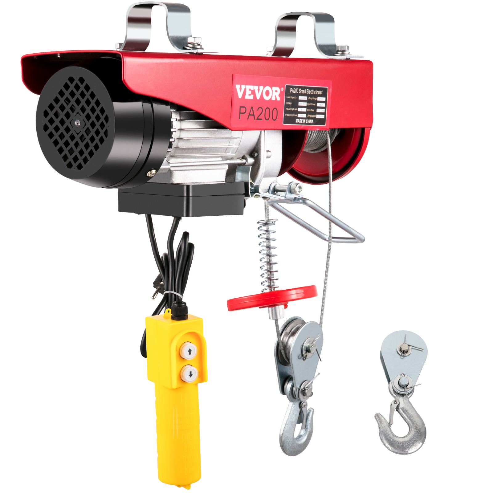 VEVOR Wireless Remote Control 1320lbs Electric Cable Hoist Crane Winch Lifting 