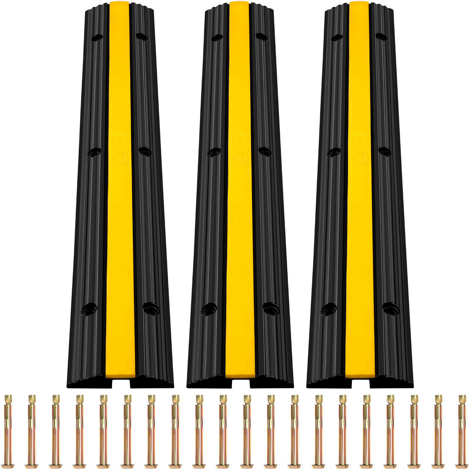 Rubber Cable Ramp,22046 Loading,4 Pack 1 Channel