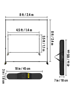 4ks reklamní tištěný stojan na bannery 8', 54