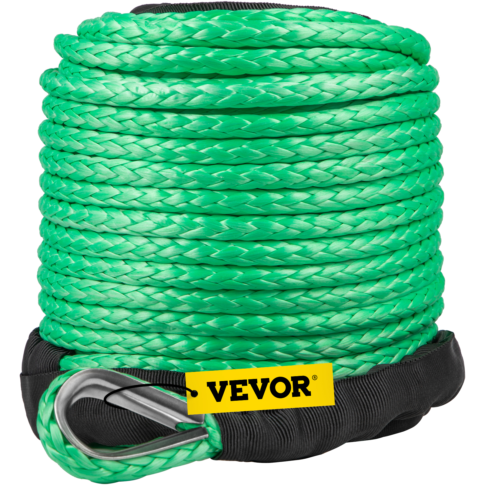 VEVOR Green Synthetic Winch Line 5/16 Inch X100FT Synthetic Winch