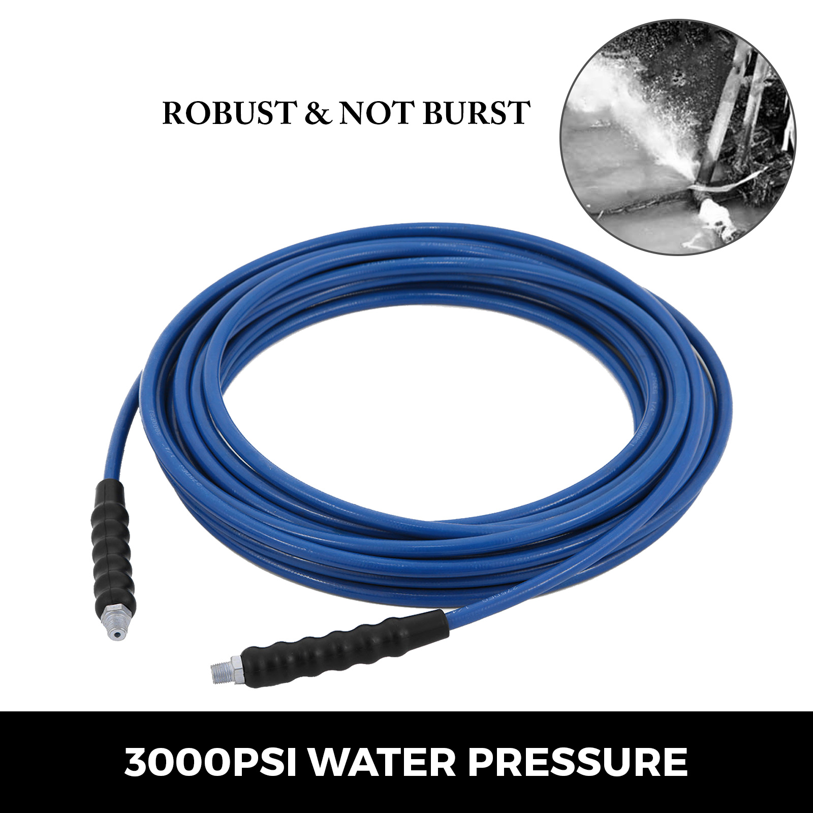 thumbnail image 2 of Raptor 50ft Carpet Cleaning Solution Hose With Quick Disconnect - Compatible With Most Machines 2 of 4