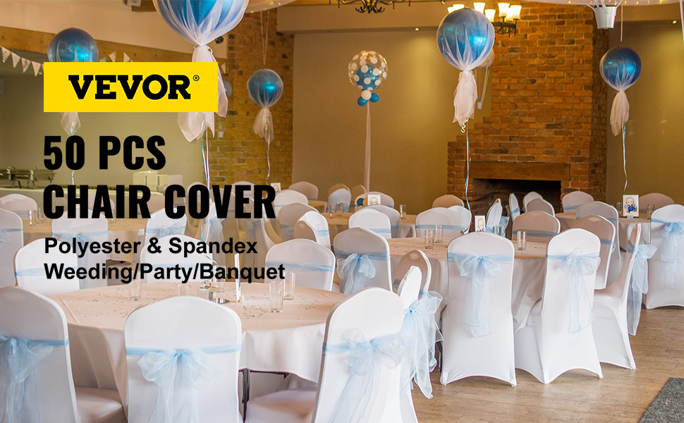 Universal Elastic Spandex Chair Covers For Wedding Party Venue Decoration 