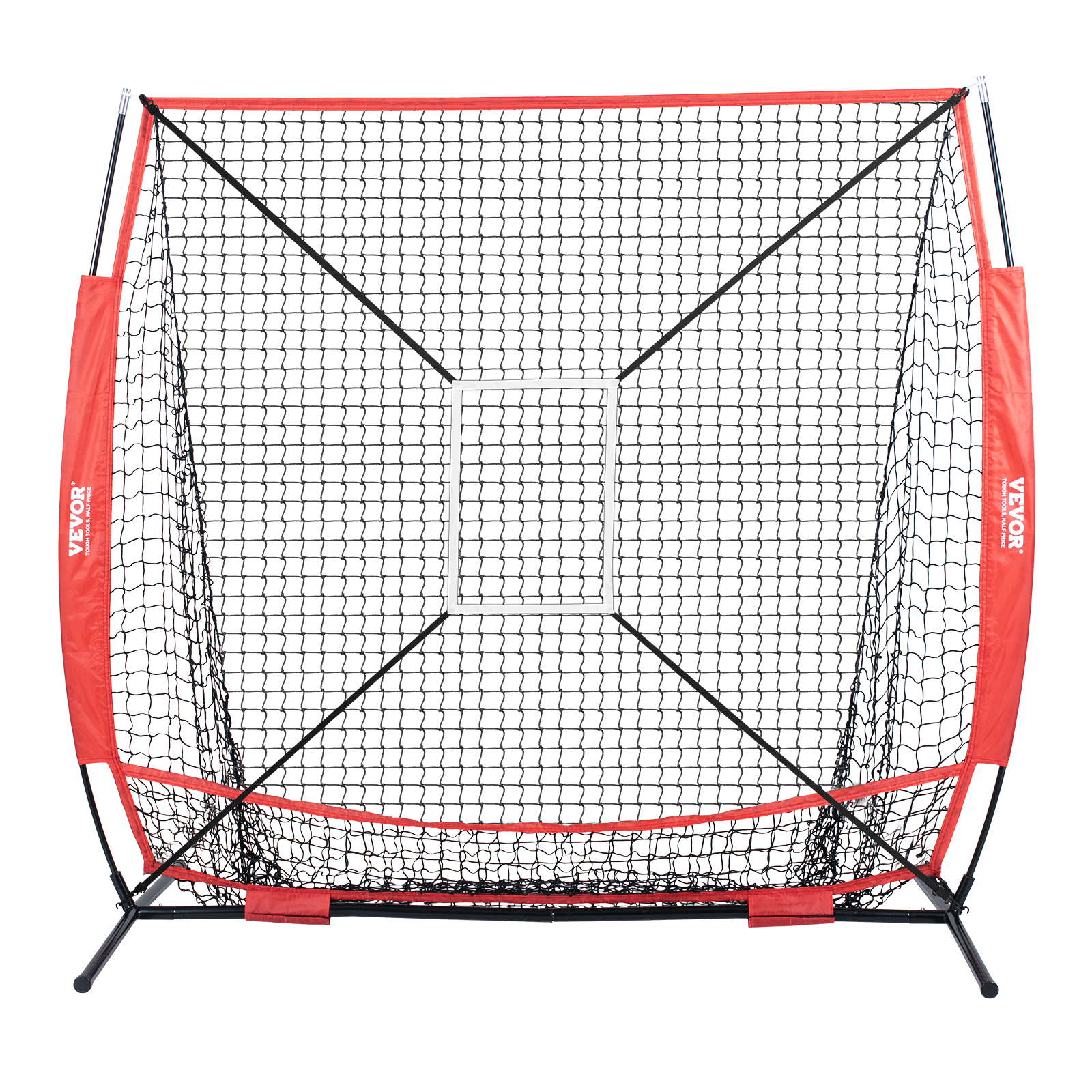 VEVOR 7x7/5x5 ft Baseball Softball Practice Net Hitting Multiple Accessories