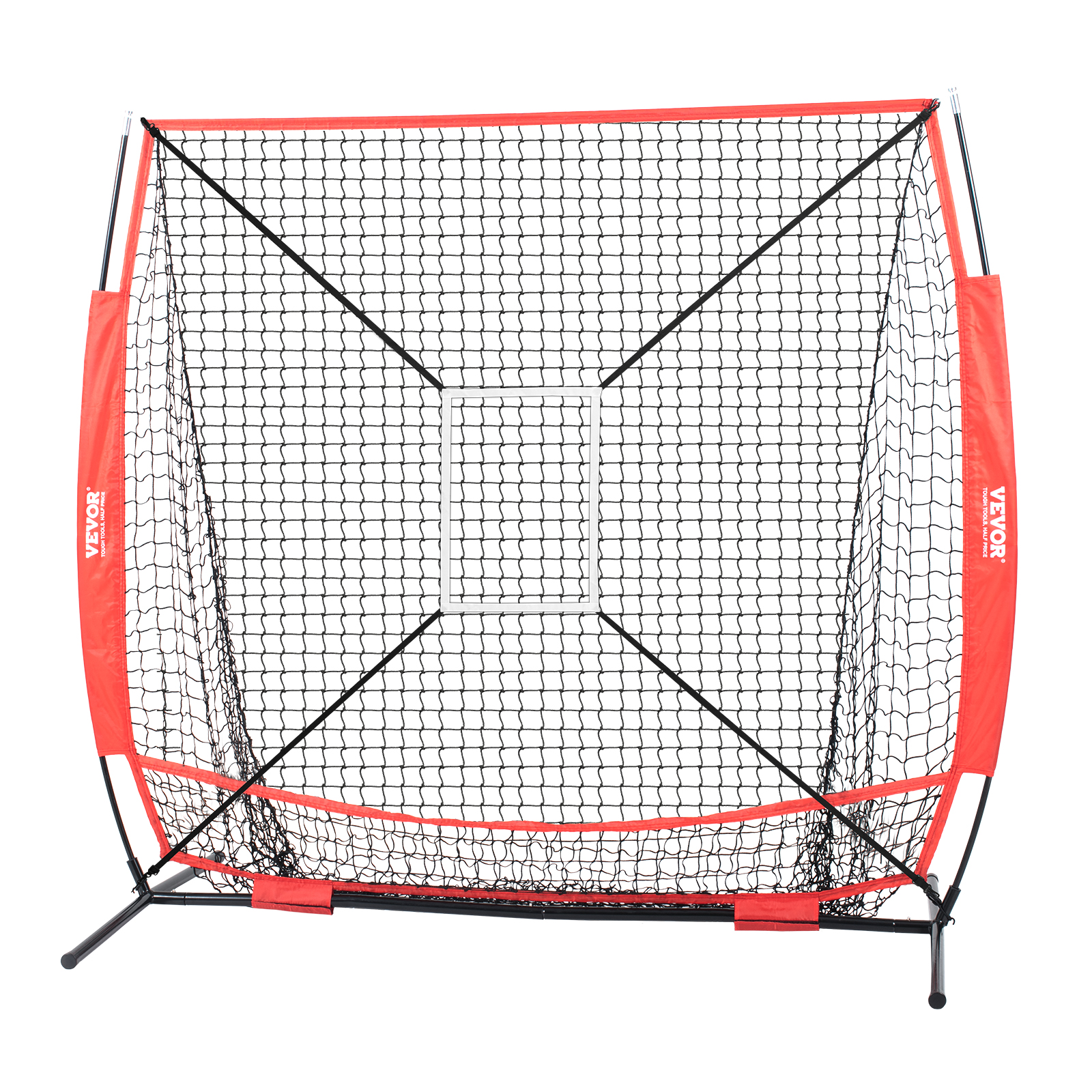 VEVOR 7x7/5x5 ft Baseball Softball Practice Net Hitting Multiple Accessories