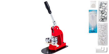 VEVOR Button Maker Machine 58mm Button Maker Machine 2.25 inch Badge Maker Machine with Free 1000 Pcs Button Parts and Circle Cutter(1000pcs 58mm 2.28 inch)