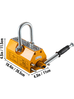 Armstrong Lifting Magnets, Magnetic Plate Lifter PL-1320A, 1320 lb Max. Lift Capacity 81305