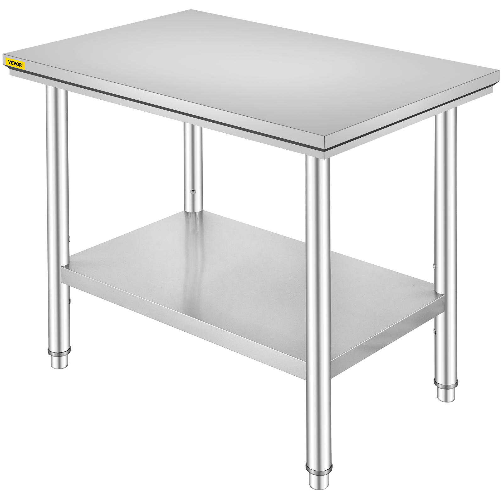 Table de Préparation, Acier Inoxydable, 60 x 76 x 80 cm