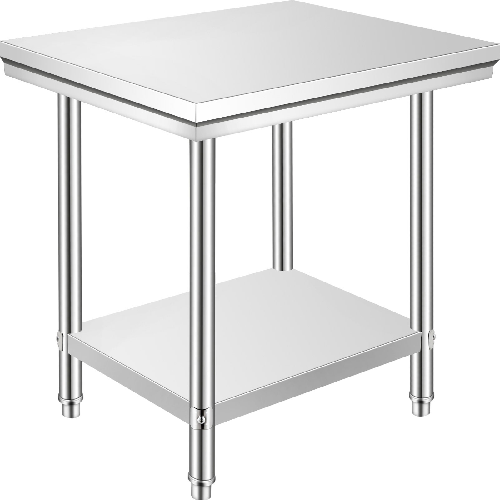 Commercial Stainless Steel Table Catering Prep Work Bench Kitchen Top And Wheels 
