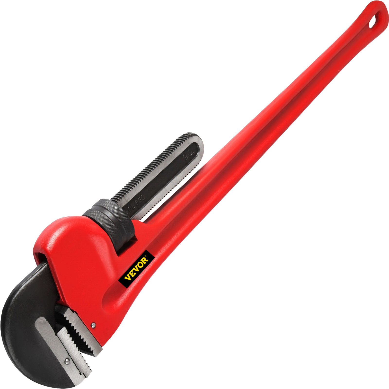 KARRYTON 60 Inch Pipe Wrench, Cr-Mo Jaw Opening 9/228mm Adjustable Heavy  Duty Cast Iron Straight Handle Plumbing Wrench, Perfect Plumbers Tool for