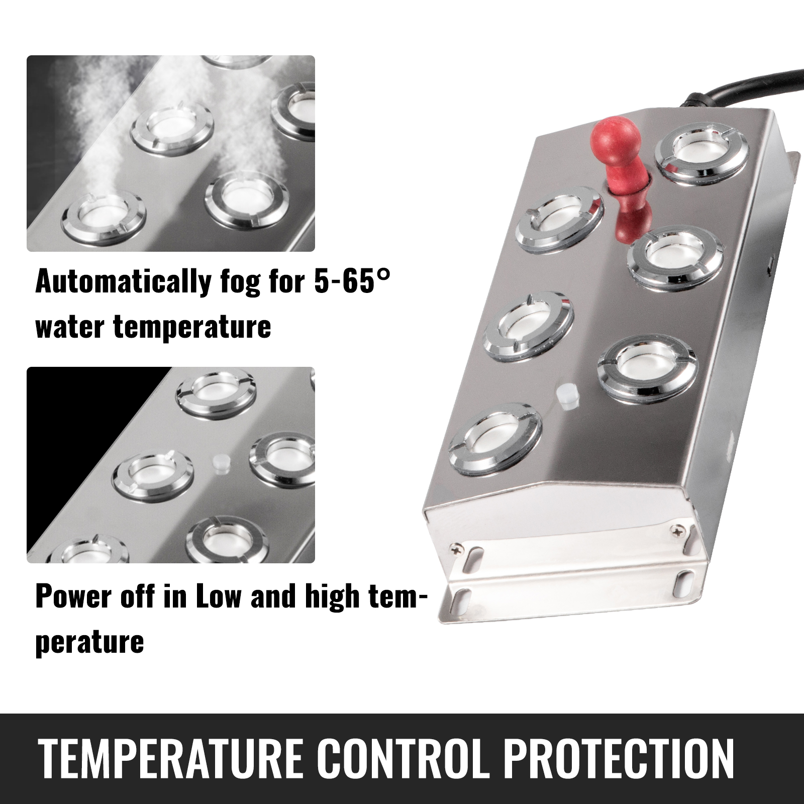 Ultrasonic Mist Maker Fogger 200w 110v 6 Head Fogger Humidifie