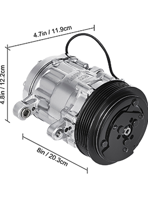 VEVOR CO7176C Sanden style Universal Air Conditioner AC Compressor 7176 SD7B10 2010061 167515 168515