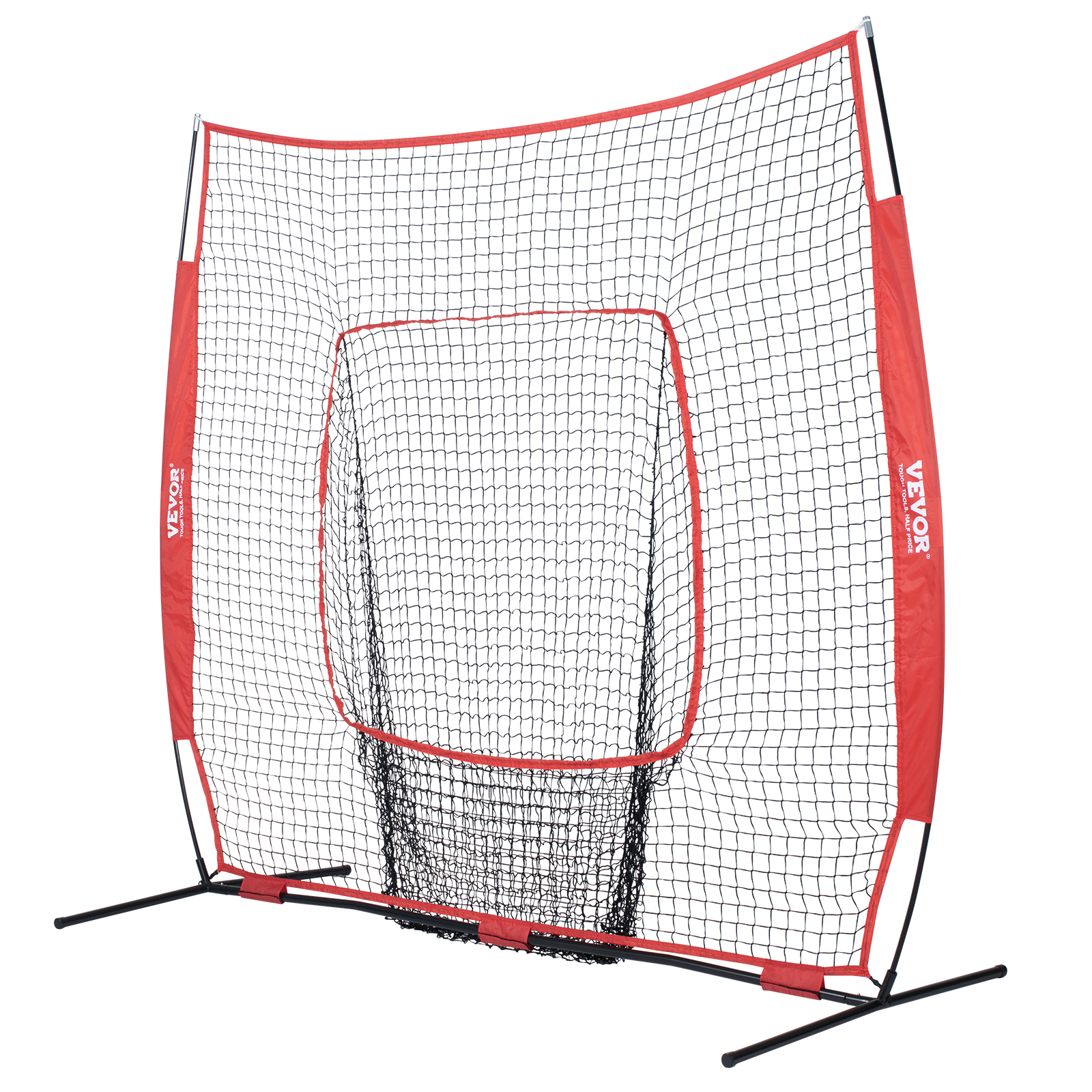 VEVOR 7x7/5x5 ft Baseball Softball Practice Net Hitting Multiple Accessories