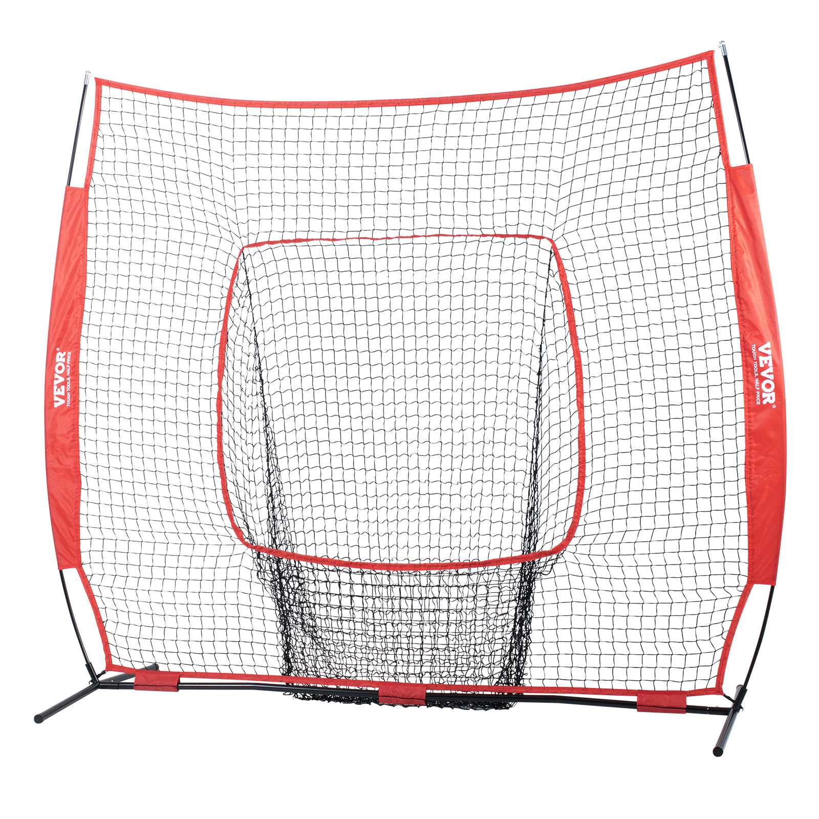 VEVOR 7x7/5x5 ft Baseball Softball Practice Net Hitting Multiple Accessories