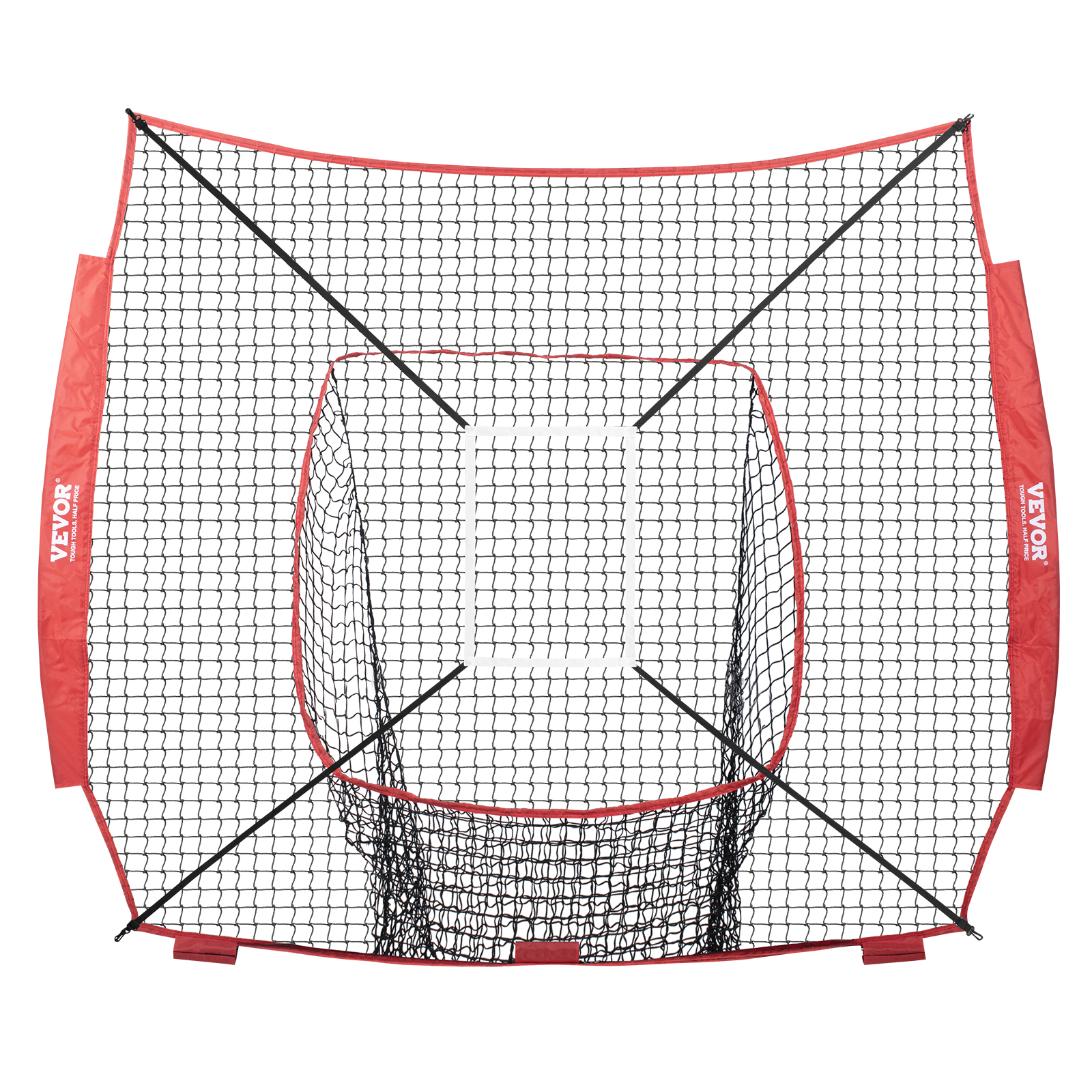 VEVOR 7x7/5x5 ft Baseball Softball Practice Net Hitting Multiple Accessories