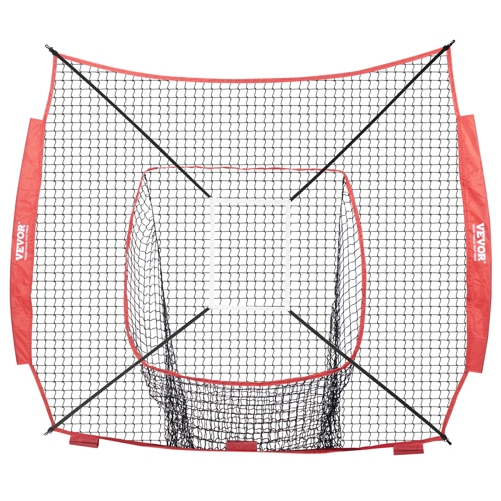 VEVOR 7x7/5x5 ft Baseball Softball Practice Net Hitting Multiple Accessories