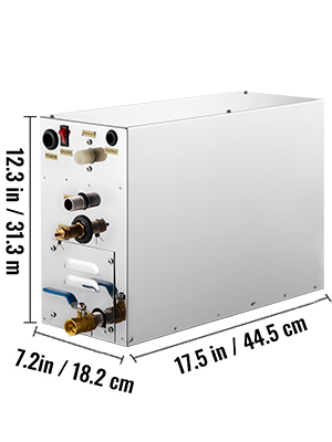 VEVOR 7 KW Steam Generator 220V Sauna Steamer with Waterproof Programmable Controls for Home SPA Bathroom Hotel Shower Bath (7KW-1)
