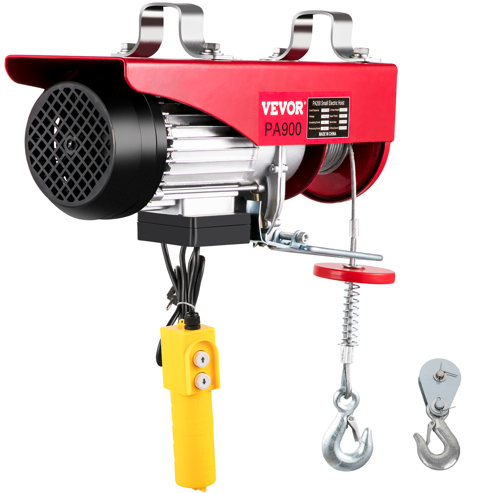 Lift electric hoist,2000 lbs/900 kg,39.4 ft/12 m