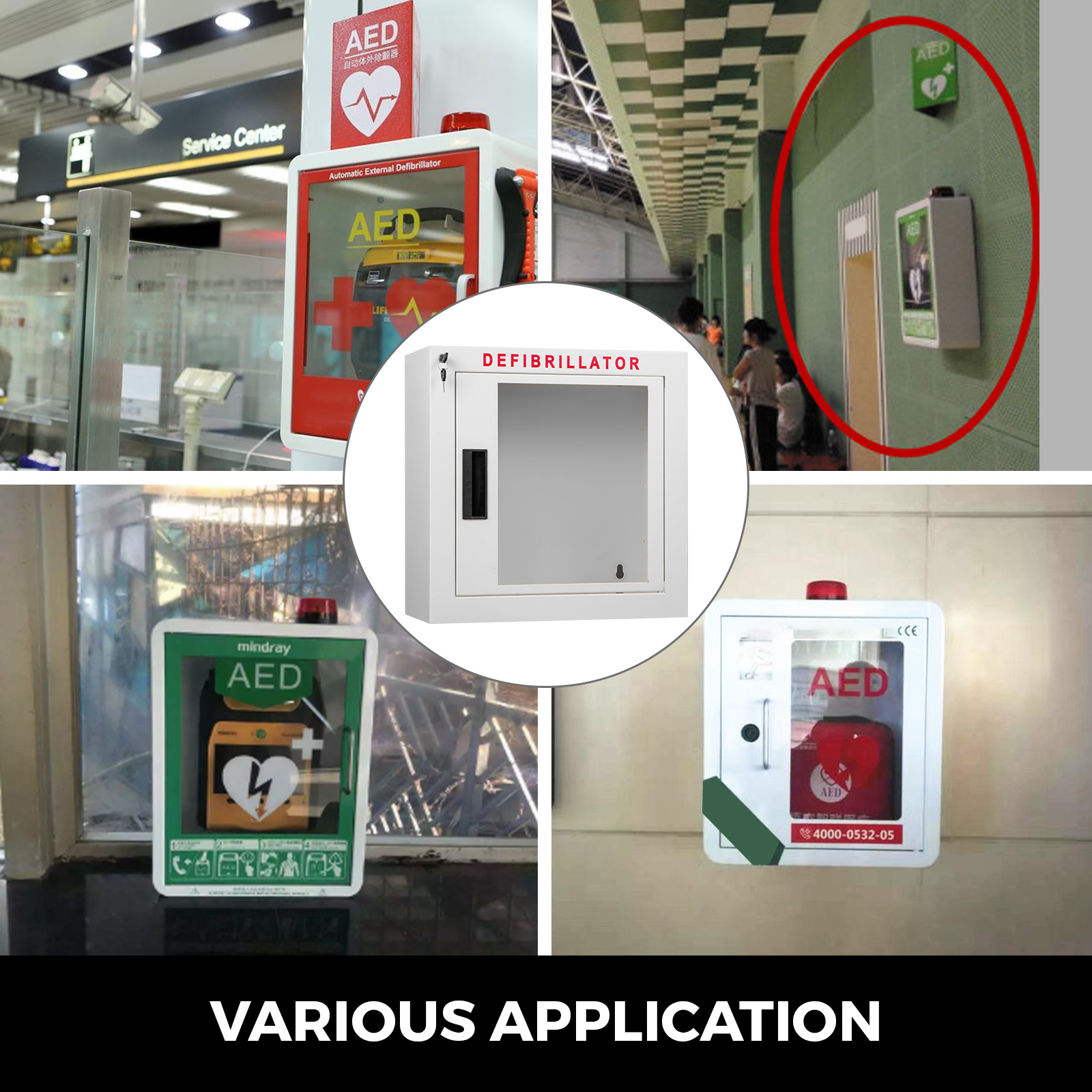 VEVOR Aed Defibrillator With Alarm 17inchaed