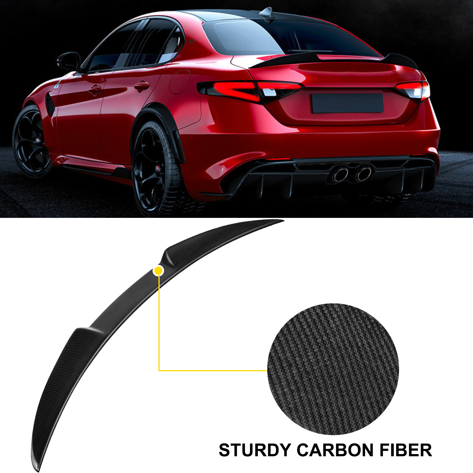 OEM” Giulia trunk spoiler ordered