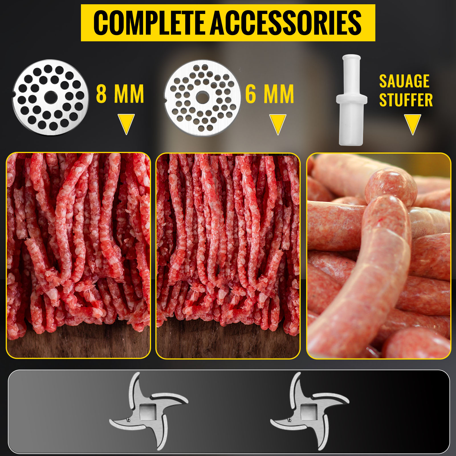 Picadora de carne manual para hamburguesas de carne molida de salchicha