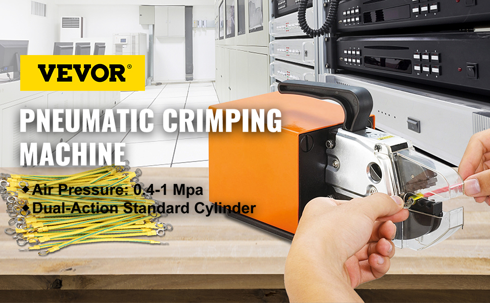 VEVOR AM-10 Pneumatic Crimping Machine Tools for Terminals w/ CE  certification
