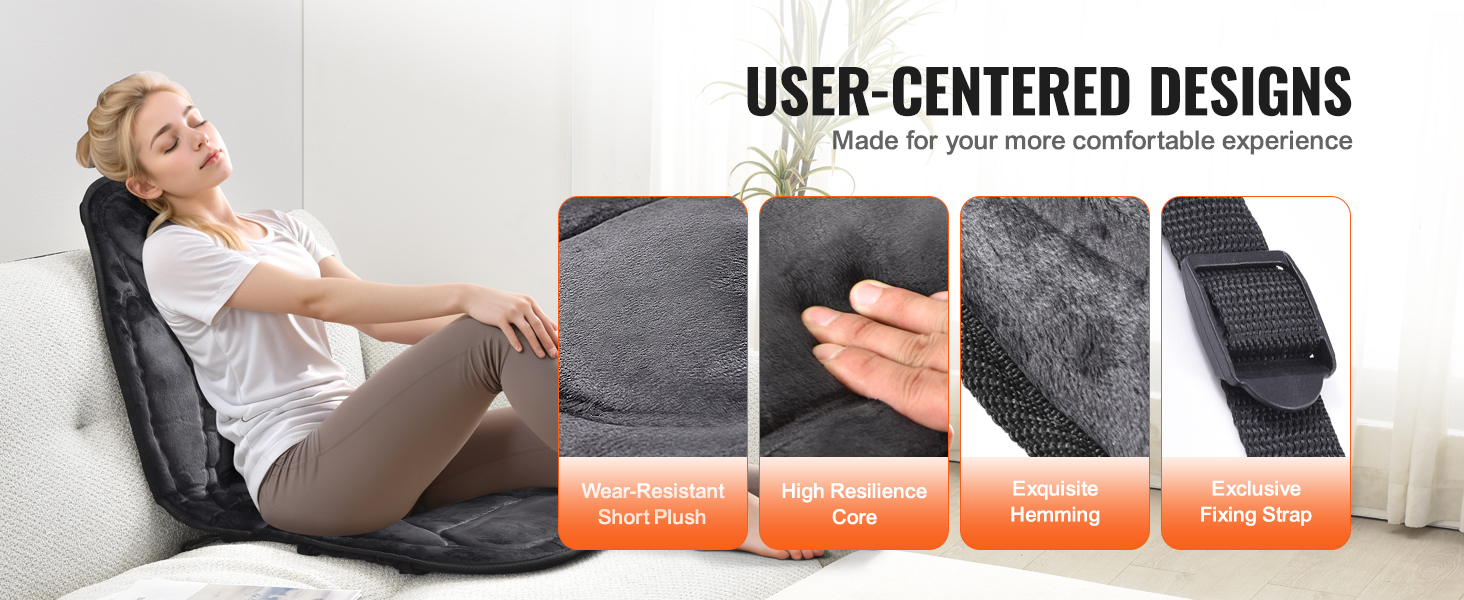 Health Touch Double-side full body massage mat, vibration massage, back,  lumbar, leg massage, soothing heat 