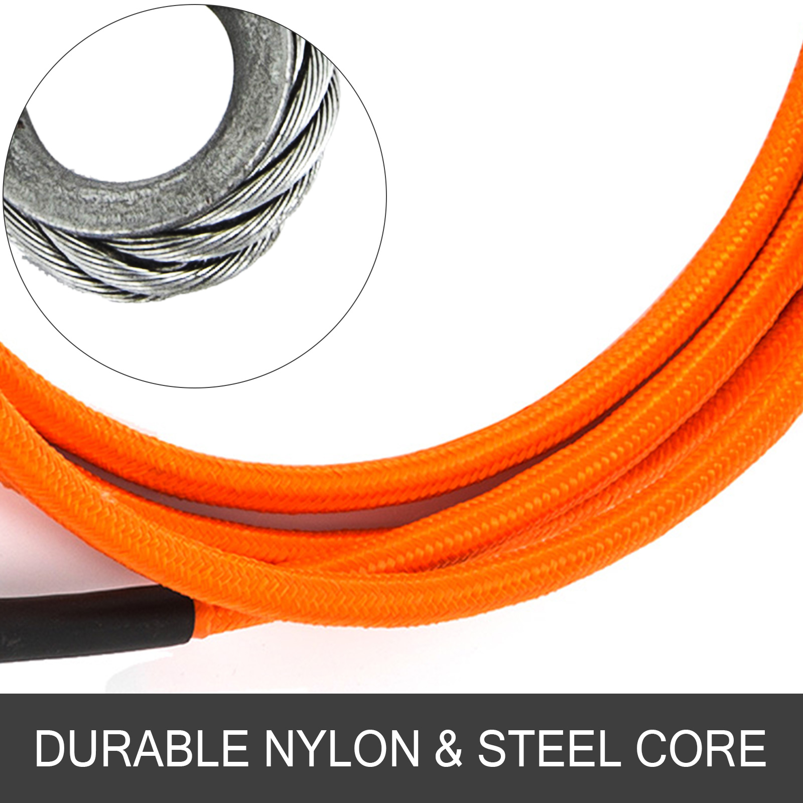 Vevor 5/8" X 12' Steel Core Lanyard Kit Flipline 75243 Swivel Snap