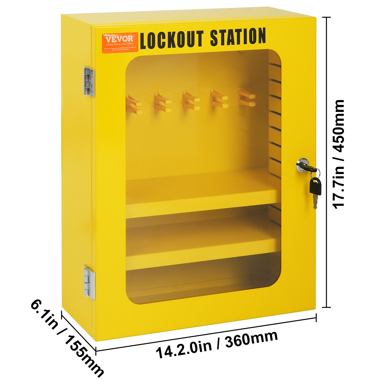 thumbnail image 2 of 59-Piece Electrical Lockout Tagout Kit Safety Padlocks Hasps Tags Ties Hanging Box 2 of 4