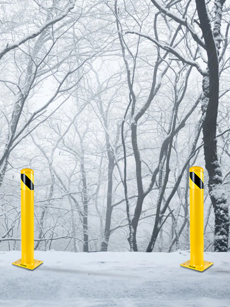 Safety Bollard,Yellow,42in