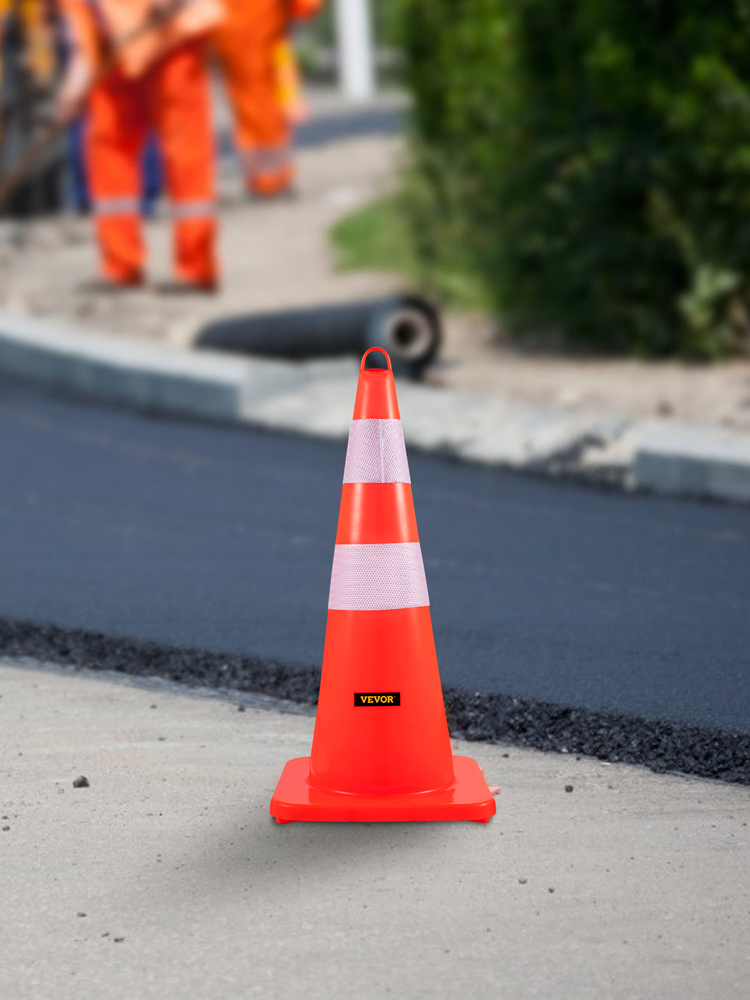 VEVOR 12PCS Traffic Safe Cones 18/28/30/36 Orange with Reflective  Collars