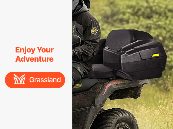 ATV Rear Storage Box Lounger 95L Waterproof ATV Cargo Box with