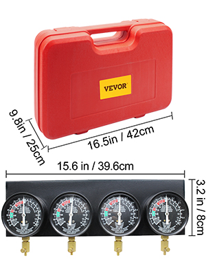 Jiakalamo Vergaser Synchrontester für 4 Zylinder Motorrad Vergaser  Synchroneinrichtung Stabilisator Motorrad Test Zubehör Vakuum-Messgerät für  Motorrad mit Schlauch(Blau + Schwarz) : : Auto & Motorrad