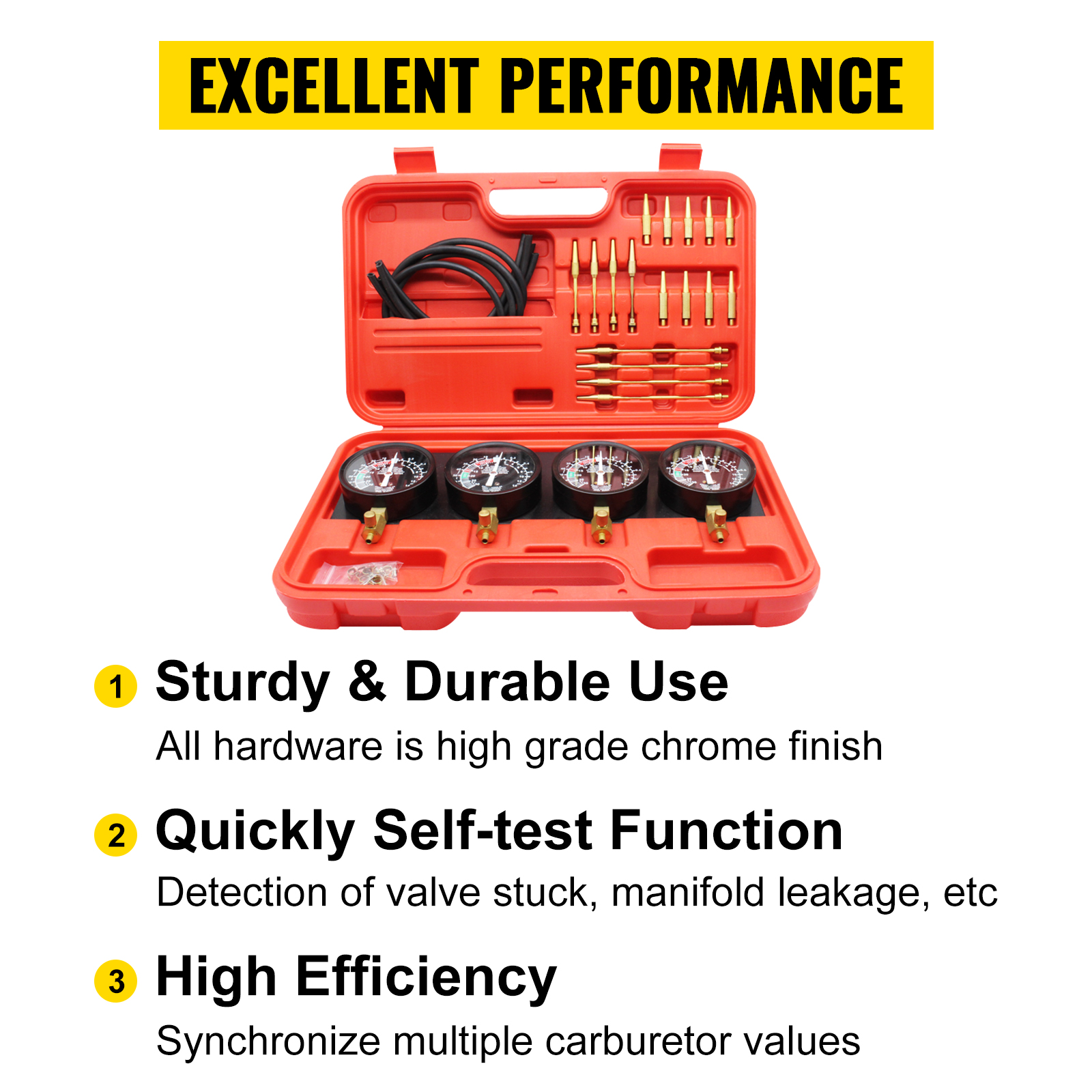 VEVOR VEVOR Fuel Vacuum Carburetor Synchronize Tool Kit Fuel