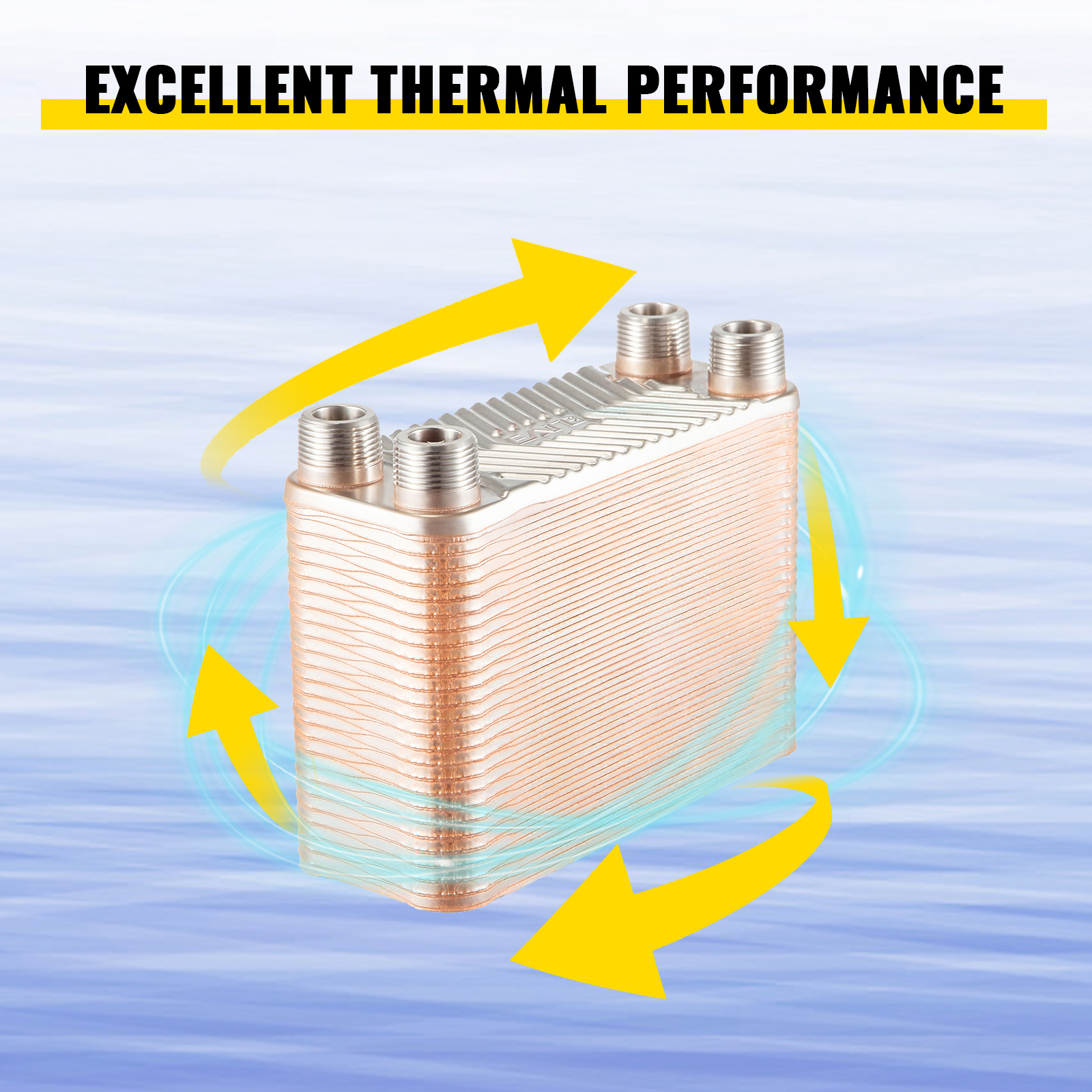 VEVOR VEVOR Scambiatore di Calore 1 Mpa a Piastre in Acciaio Inox per  L'Energia Solare