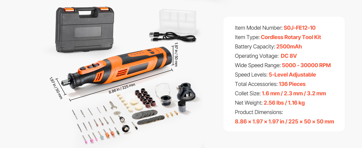 dc 8v rotary tool version