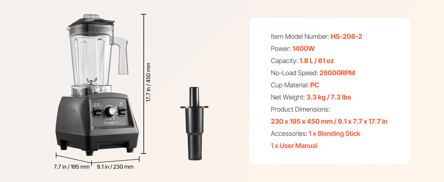 Complete blender unit