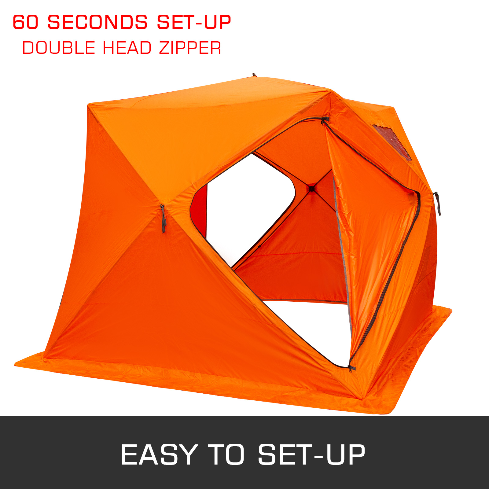 Ice Shelter Fishing Tent 4-person Accessories Room Stability Waterproof