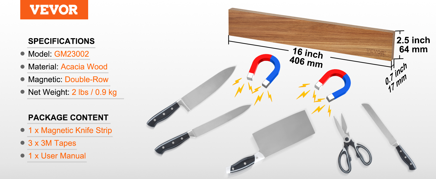 Barre Aimantée Magnétique 33 cm Porte Couteaux Outil Support Cuisine Etabli