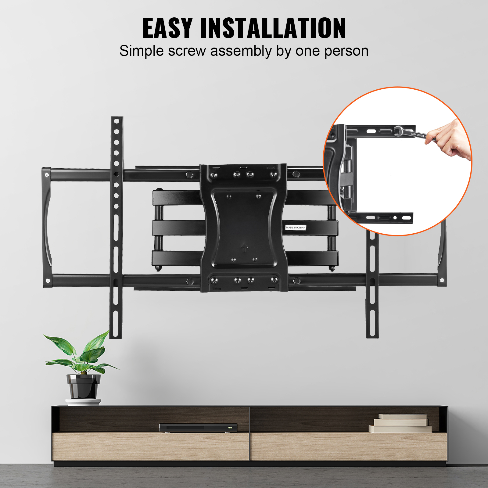 TV Wall Mount Full Motion for Most 26-90 inch TVs with Articulating Arms - Picture 31 of 50